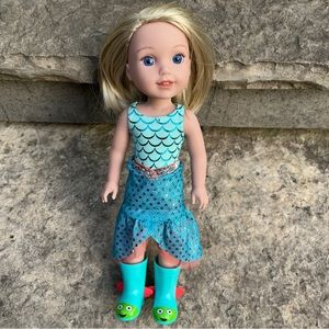 American Girl WellieWishers Camille 14.5-inch Doll with Blue Eyes, Blond Hair